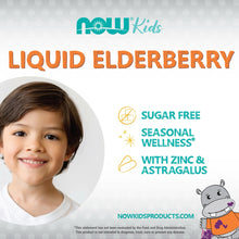 Load image into Gallery viewer, NOW Foods Elderberry Liquid for Kids - 237ml