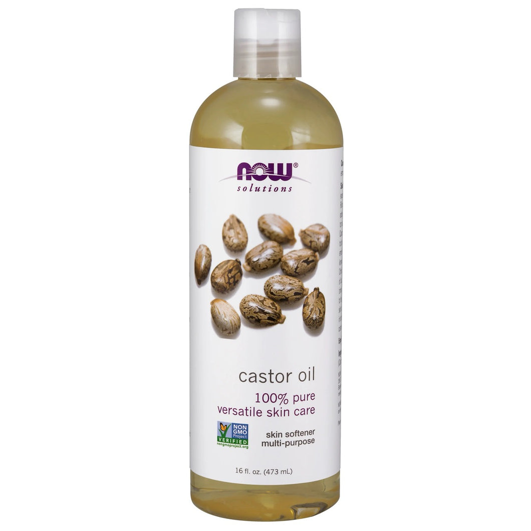 Now Solutions-100 % Pure Castor Oil 473ml