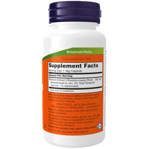 NOW Foods Rhodiola 500mg - 60 Veg Capsules