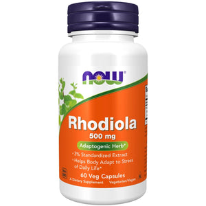 NOW Foods Rhodiola 500mg - 60 Veg Capsules