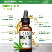 Load image into Gallery viewer, Hemp  oil full spectrum - Peppermint flavour - Zencare
